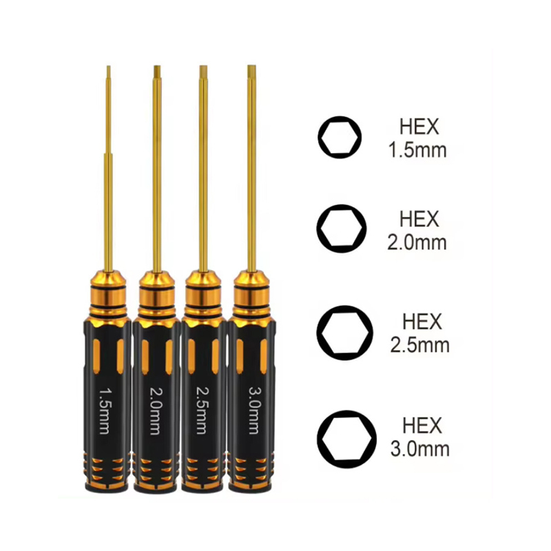 Rc Helicopter Tool Kit - 육각 스크루 드라이버 세트, 티타늄 육각