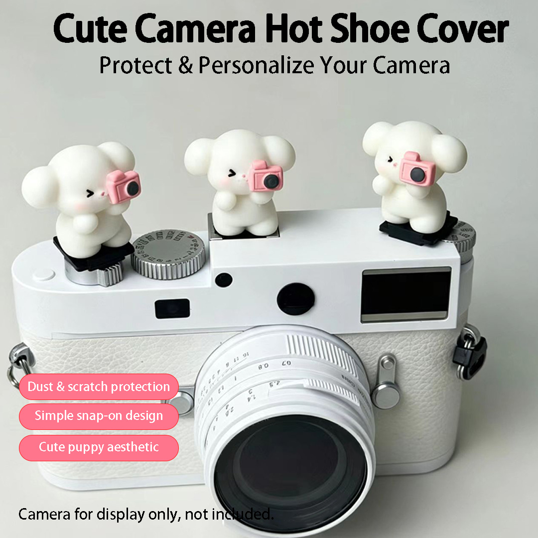 귀여운 3D 강아지 모양 카메라 핫슈 커버 보호대 (캐 - Canon Camera Eos R8 리뷰 및 가격
